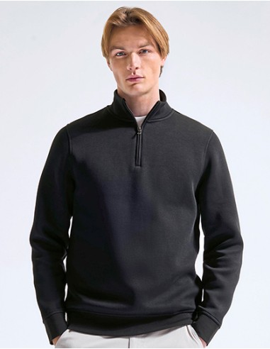 ASQ-AQ035-Mens Quarter Zip Premium Sweatshirt